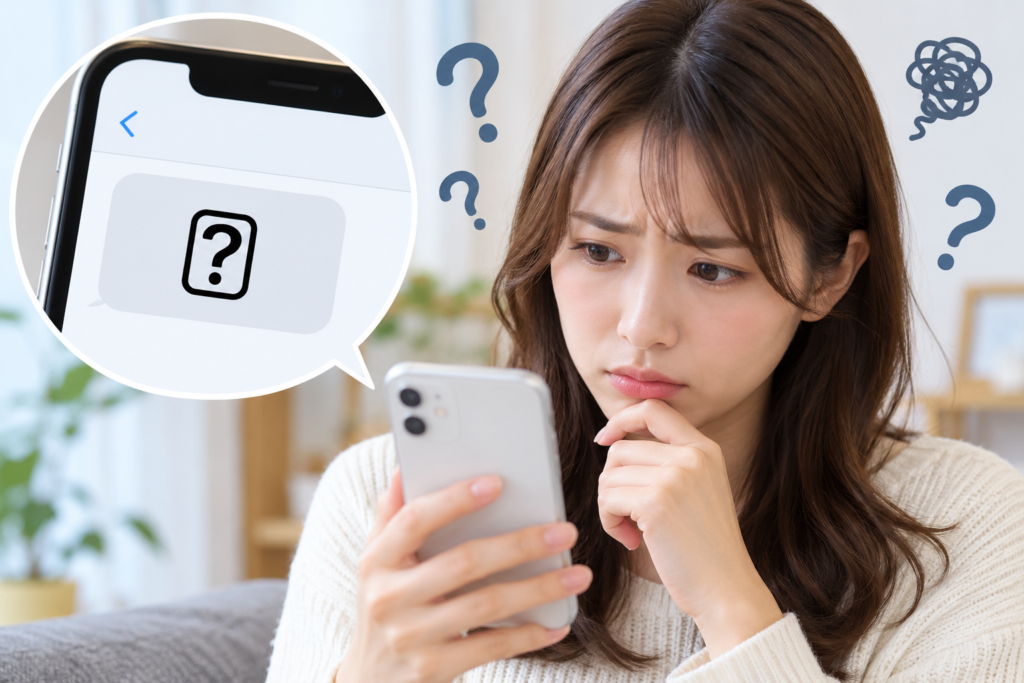 四角はてなの意味が分からない